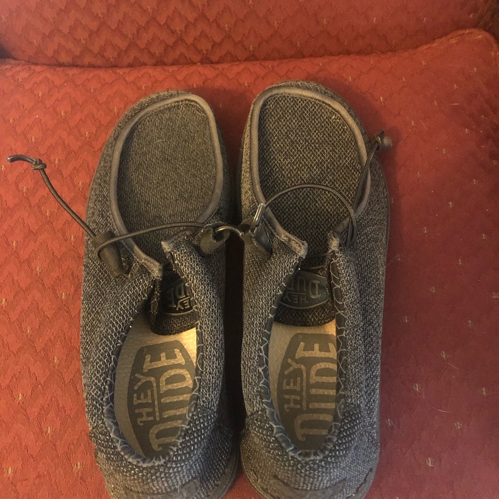 Hey Dude Charcoal Slip-On Shoes